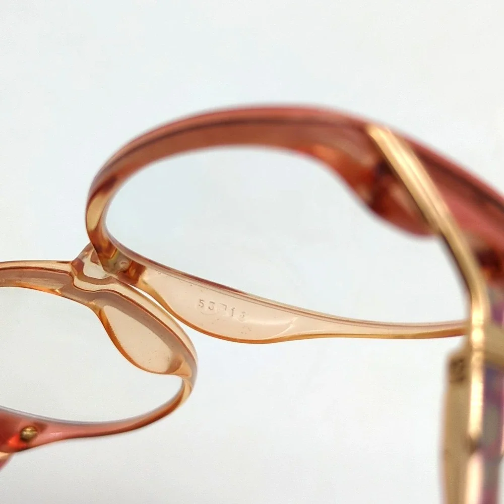Gloria Vanderbilt 746 Zyloware 265  Gold & Pink Floral Eyeglass Frames Only